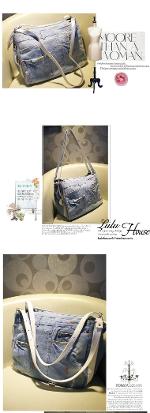 หมดค่ะ กระเป๋าLuluhouse รุ่น L135-01PW  กระเป๋าแฟชั่น สวย คุณภาพเกินคุ้ม นำเข้าของแท้